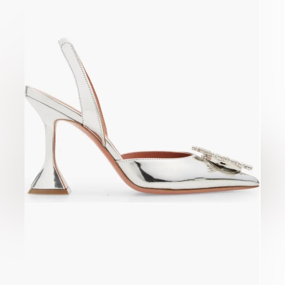 COPY - Amina Muaddi Begum Pointed Toe Slingback Pump - Picture 3 of 14